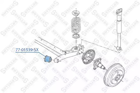 сайлентблок задней балки STELLOX 77-01539-SX