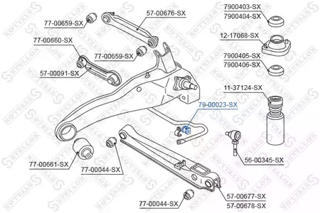 Фото 1 79-00023-SX STELLOX Втулка стабилизатора