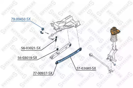 79-00450-SX STELLOX Втулка стабилизатора