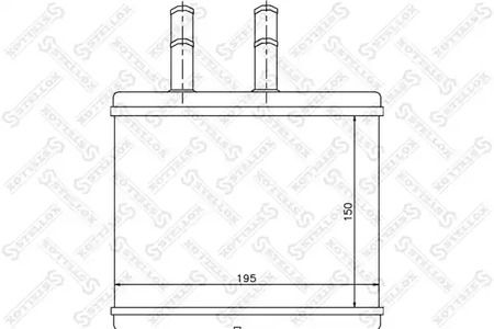 82-05014-SX STELLOX Теплообменник, отопление салона