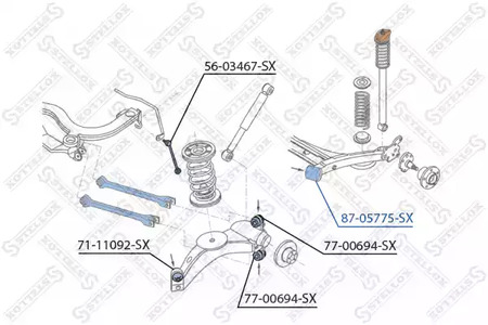 Сайлентблок STELLOX 87-05775-SX