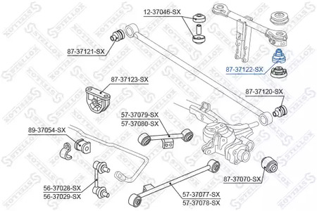 Фото 1 87-37122-SX STELLOX Сайлентблок