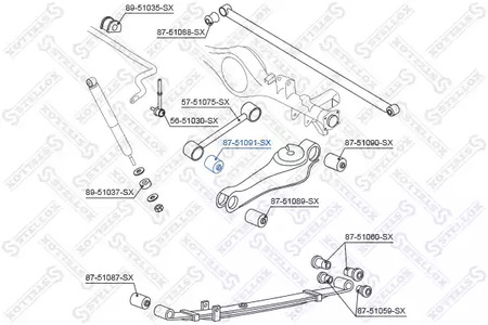 Сайлентблок STELLOX 87-51091-SX