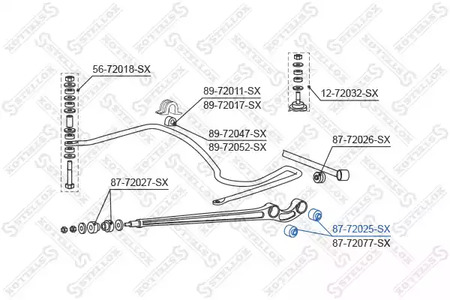 Фото 1 87-72025-SX STELLOX Сайлентблок
