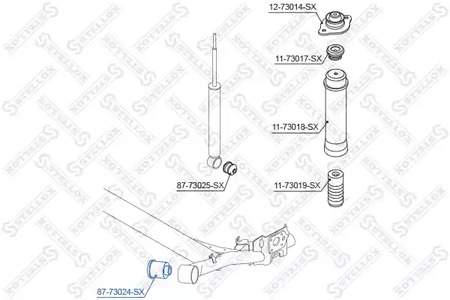 Сайлентблок STELLOX 87-73024-SX