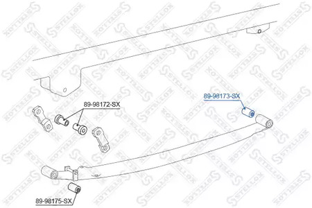 89-98173-SX STELLOX втулка рессоры нижн.