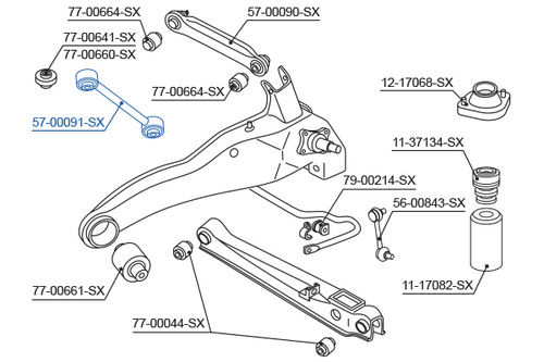 57-00091-SX STELLOX Рычаг подвески