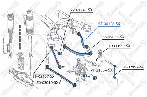 57-00126-SX STELLOX Рычаг подвески