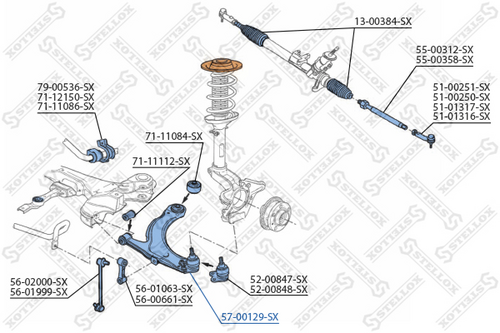 Запчасть STELLOX 57-00129-SX