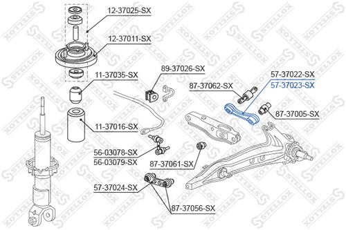 57-37023-SX STELLOX Рычаг подвески