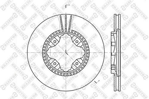 6020-2618V-SX STELLOX тормозные диски