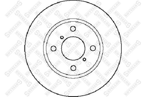 Диск тормозной перед STELLOX 6020-3642-SX