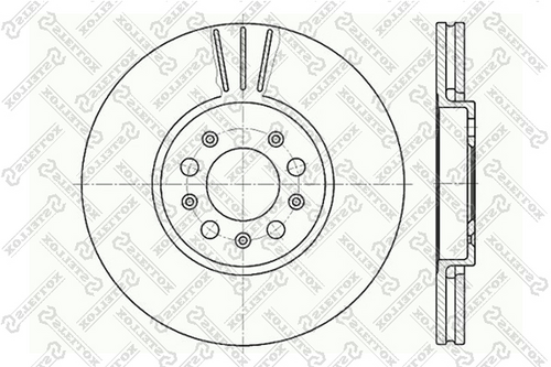 6020-4760V-SX STELLOX диск тормозной передний