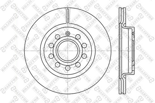 диск тормозной передний STELLOX 6020-4787V-SX