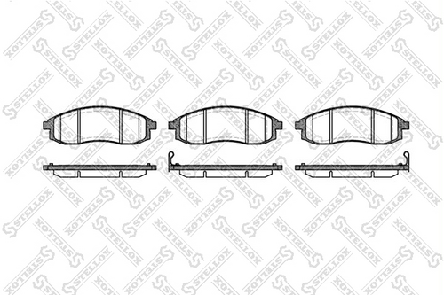 Тормозные колодки STELLOX 609 012-SX