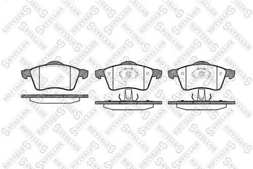 629 000-sx колодки дисковые передние STELLOX 629 000-SX