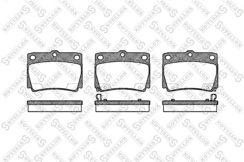 Колодки дисковые задние STELLOX 761 002B-SX