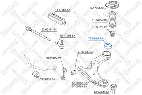 77-00404-SX STELLOX Сайлентблок