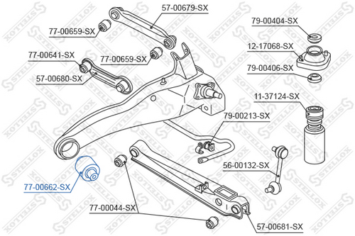 Сайлентблок STELLOX 77-00662-SX
