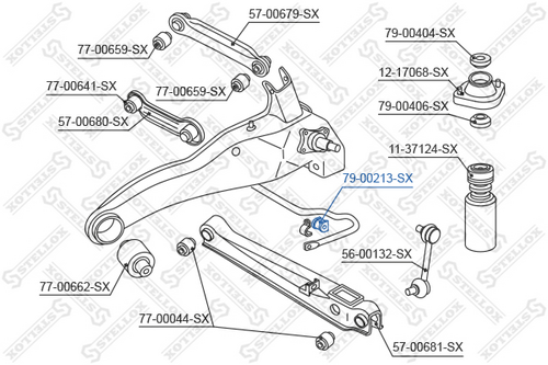 79-00213-SX STELLOX Втулка стабилизатора