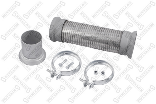 82-02601-sx р/к сетки глушителя (м) гофра 98/75/90x285/295 стакан+2xомута+болты STELLOX 82-02601-SX