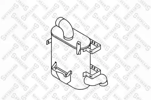 82-03033-sx резонатор глушителя (бочка) STELLOX 82-03033-SX