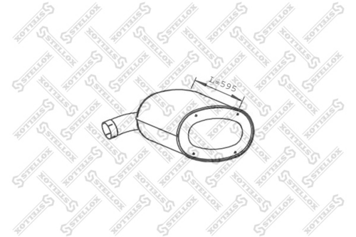 82-03071-sx глушитель средний/конечный STELLOX 82-03071-SX