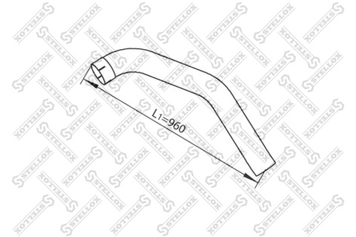 82-03711-sx труба глушителя l960 2-изг. STELLOX 82-03711-SX