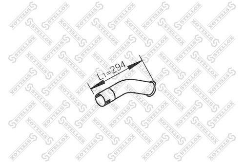 82-03724-sx труба глушителя выхлопная 1-изг STELLOX 82-03724-SX