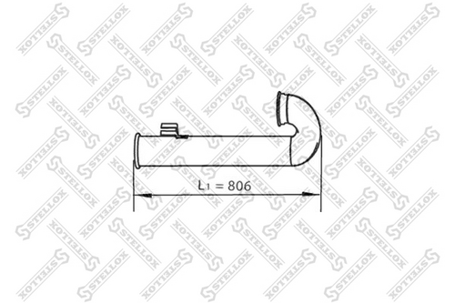 82-03759-sx труба глушителя 2-изг. STELLOX 82-03759-SX