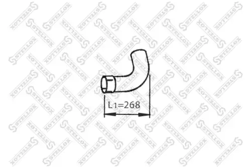 82-03779-sx труба глушителя промежуточная 1-изг STELLOX 82-03779-SX