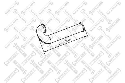 82-03803-sx труба глушителя выxлопная 1-изг STELLOX 82-03803-SX