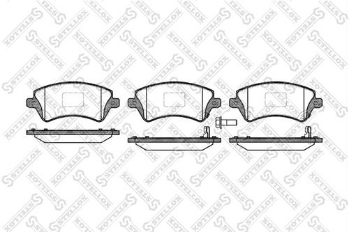 833 012B-SX STELLOX колодки дисковые п.