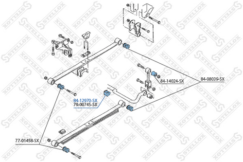 84-12970-SX STELLOX Втулка стабилизатора
