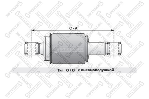 Амортизатор кабины STELLOX 87-03365-SX