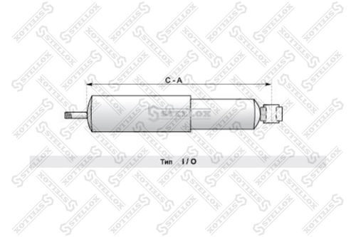 87-04833-SX_амортизатор подвески !перед. 412-692 I/O 16x67 26x50 \Scania 82/92/93/111-113/140/141