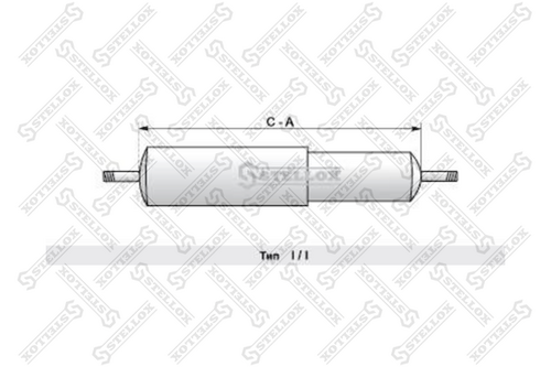 87-04894-sx амортизатор подвески -перед. 402х698 i/i 16x70 16x70 STELLOX 87-04894-SX