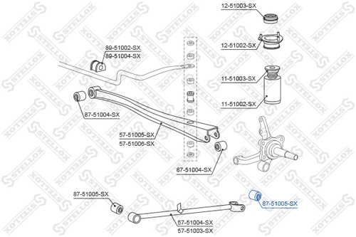 Сайлентблок STELLOX 87-51005-SX