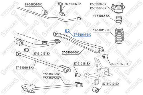 87-51019-SX STELLOX Сайлентблок