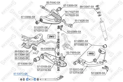 Сайлентблок рычага подвески STELLOX 87-53013-SX