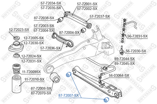 87-72007-SX STELLOX Сайлентблок