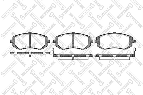 962 002B-SX STELLOX колодки дисковые п.