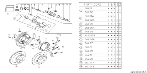 26296AA060 SUBARU Колодки тормозные дисковые