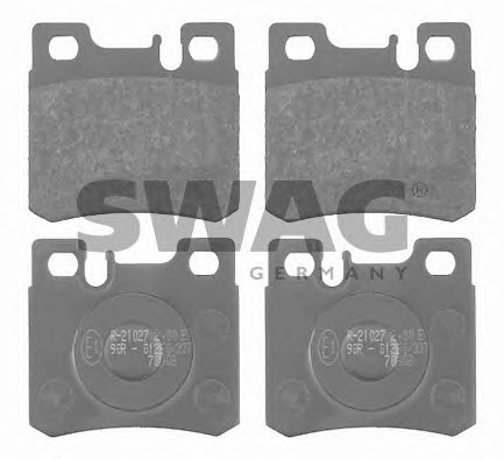 Колодка тормозная дисковая комплект SWAG 10916153