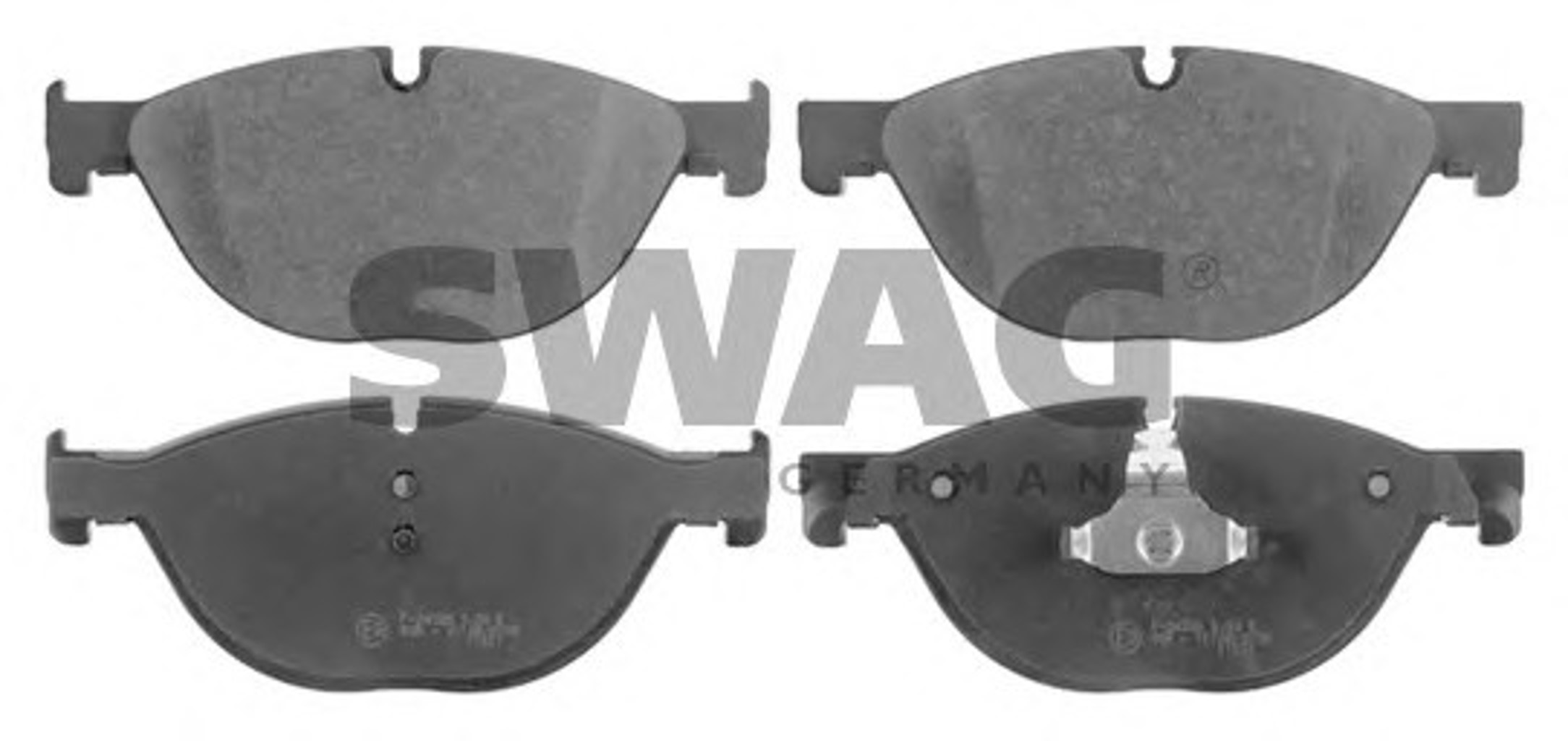 Комплект тормозных колодок дисковый тормоз SWAG 20916787