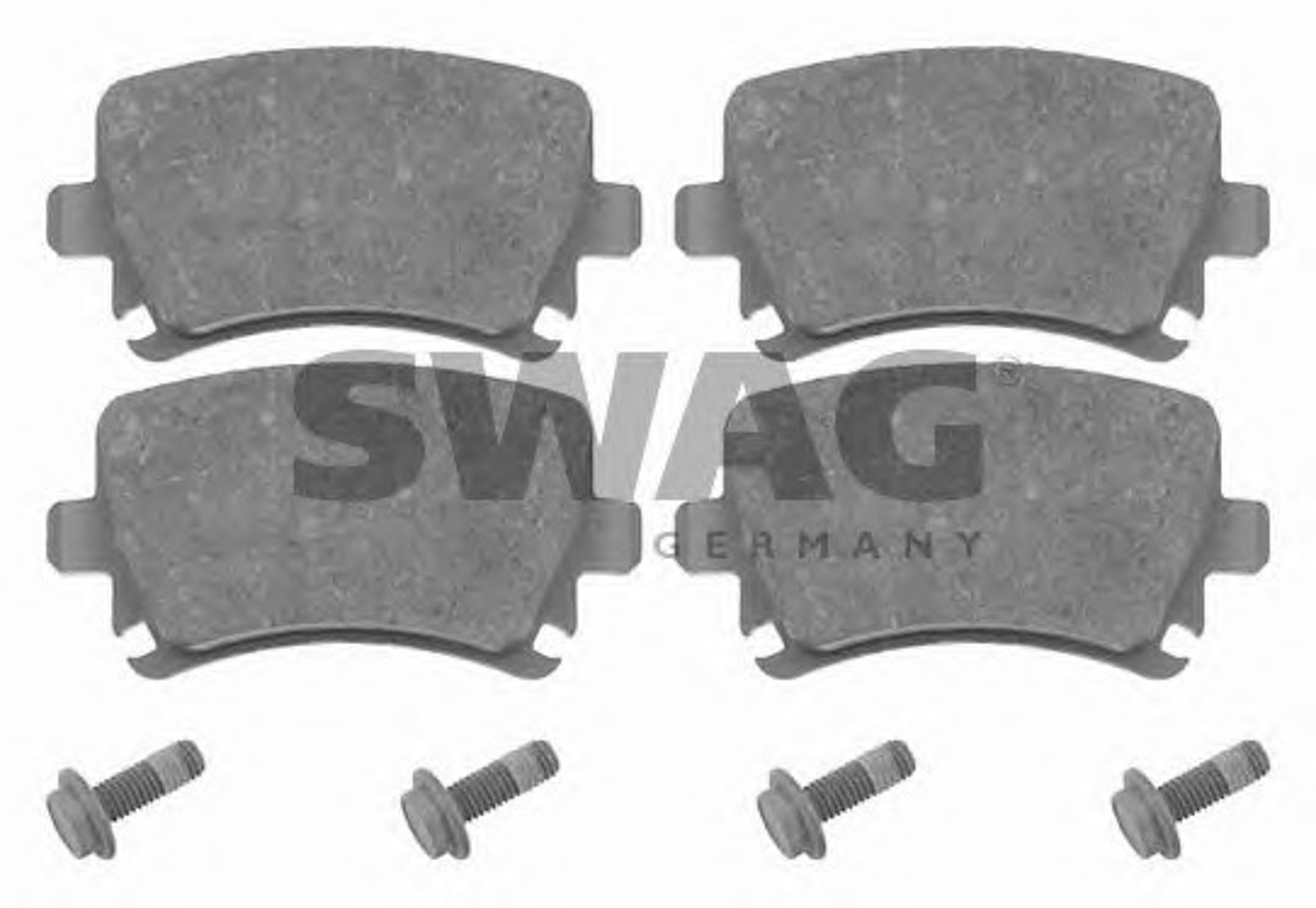 Комплект тормозных колодок дисковый тормоз SWAG 30916540
