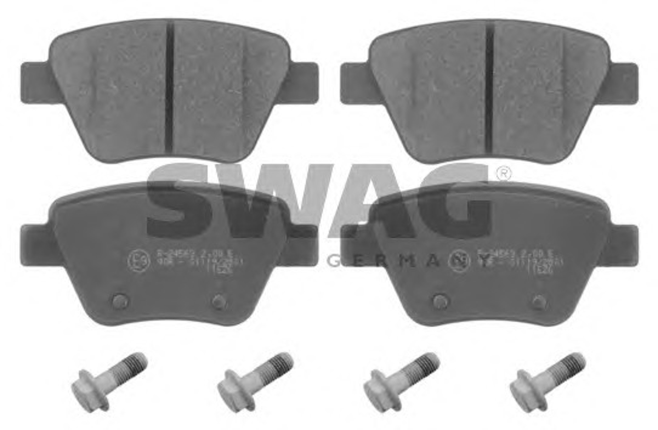Колодки тормозные дисковые SWAG 30916797
