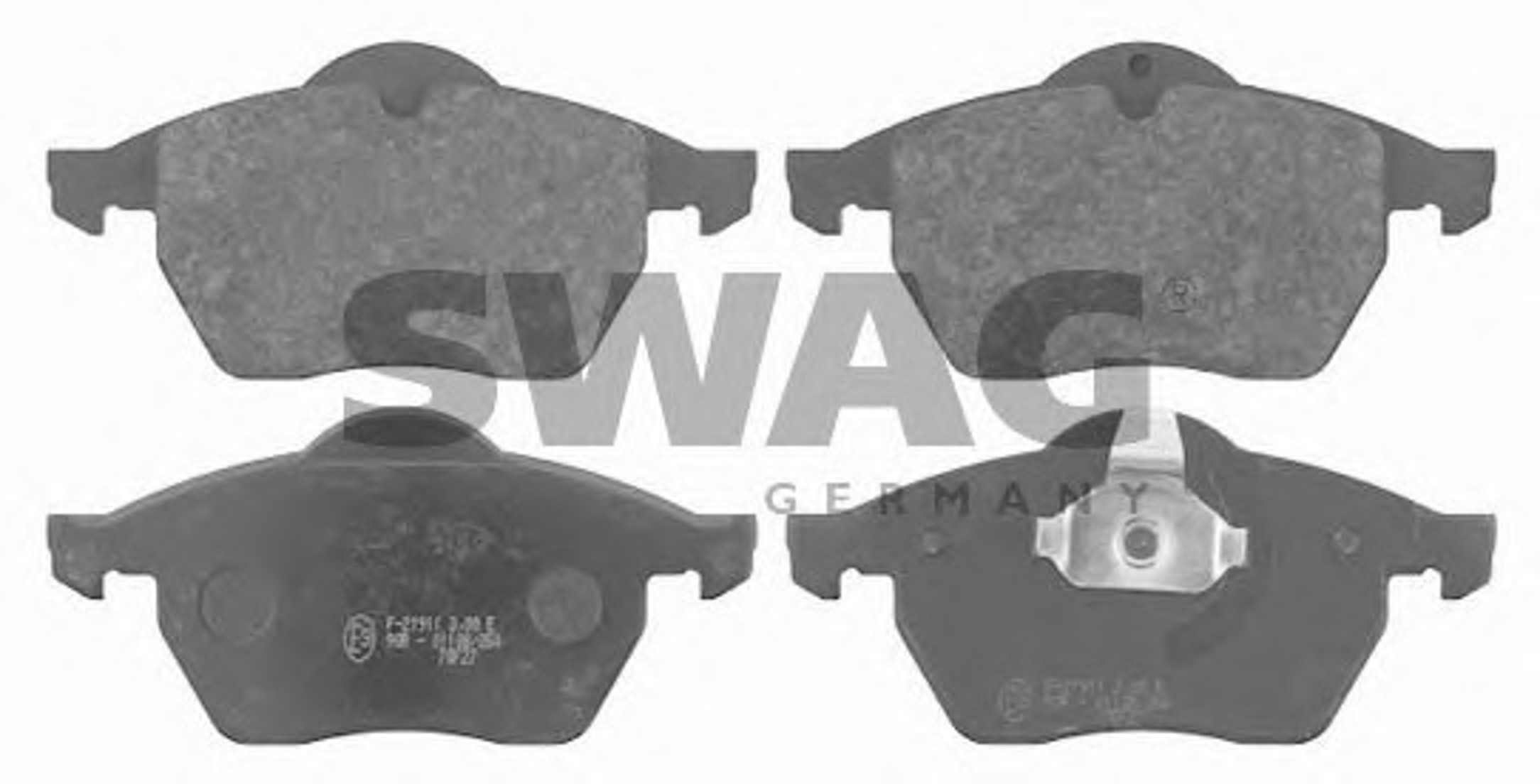 Комплект тормозных колодок дисковый тормоз SWAG 40916107