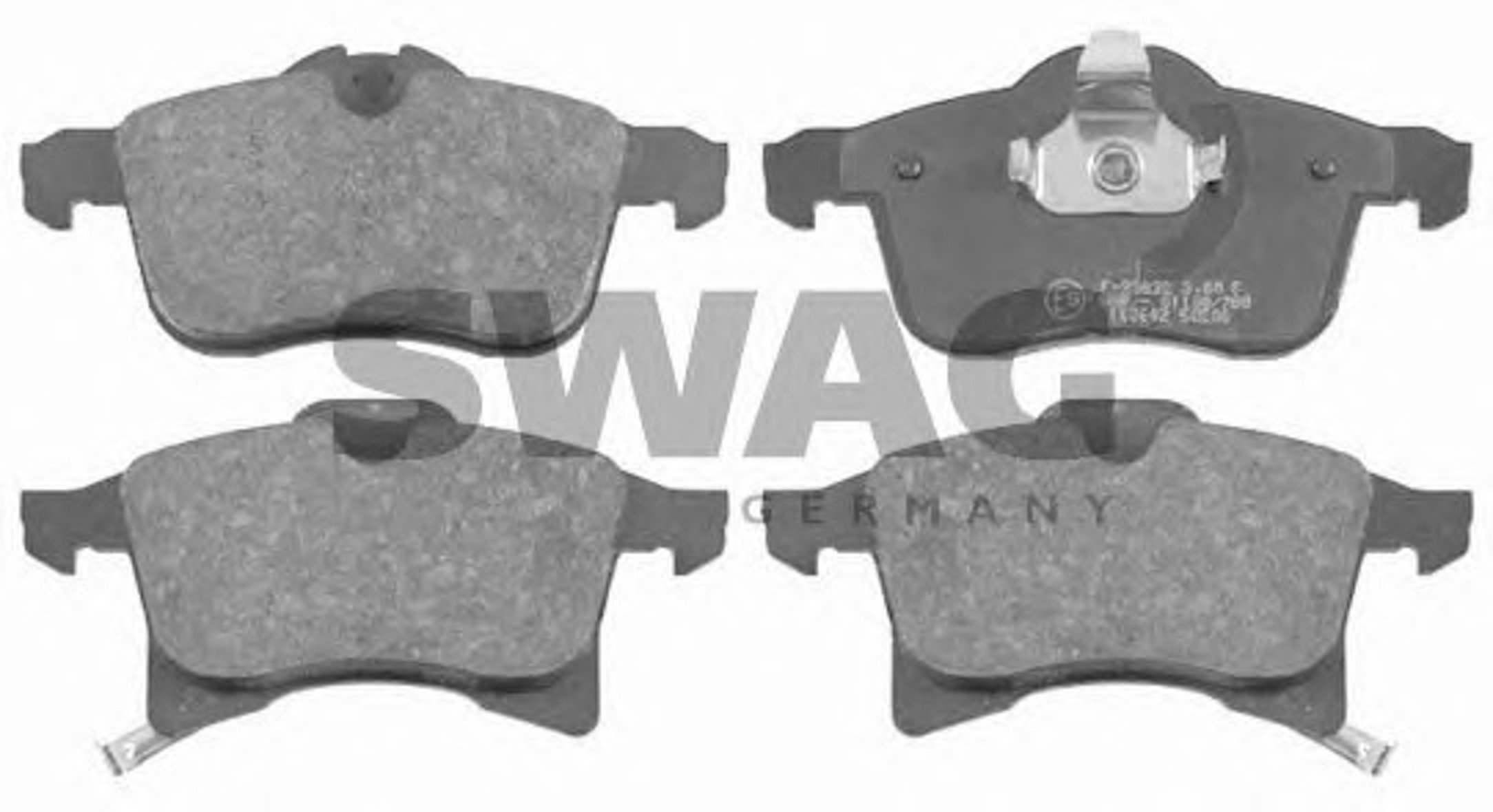 Комплект тормозных колодок дисковый тормоз SWAG 40916491