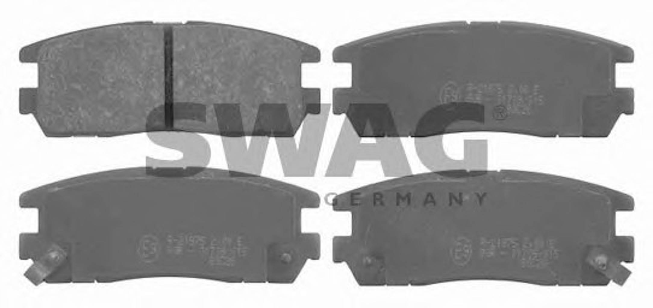 Комплект тормозных колодок дисковый тормоз SWAG 40916641